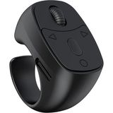 Forzacase Mouse Tasarım Bluetooth Uzaktan Yüzük Kumanda Sayfa Çevirici Video Selfie Kumandası FC1160 (Siyah)
