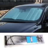 Forzacase Oto Ön Cam Güneşliği 130X60 cm Uv Korumalı Katlanabilir Alüminyum Araç Güneşlik - FC1217 - 130 x 60 cm