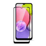 Forzacase Samsung Galaxy A03s ile uyumlu Çerçeveli Tam Kaplayan Temperli Ekran Koruyucu - FC003