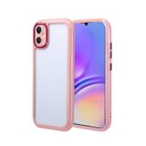 Forzacase Samsung Galaxy A05 uyumlu Colorful Serisi Kamera Korumalı Yarı Esnek Plastik Tpu Kılıf (Pembe)