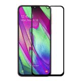 Forzacase Samsung Galaxy A40 ile uyumlu Çerçeveli Tam Kaplayan Temperli Ekran Koruyucu - FC003
