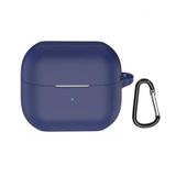 Forzacase Samsung Galaxy Buds 3 / 3 Pro ile Uyumlu Anahtar Askılıklı Bluetooth Kulaklık Kılıfı - FC1123 - Lacivert