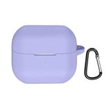 Forzacase Samsung Galaxy Buds 3 / 3 Pro ile Uyumlu Anahtar Askılıklı Bluetooth Kulaklık Kılıfı - FC1123 - Lila