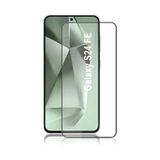 Forzacase Samsung Galaxy S24 Fe Uyumlu Çerçeveli Tam Kaplayan Temperli Ekran Koruyucu - Fc003