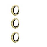 Forzacase Samsung Galaxy S24 ile uyumlu Kamera Camı Lens Koruyucu Halka Seti - FC381 (Gold)