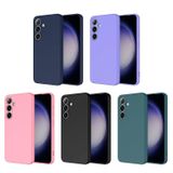 Forzacase Samsung Galaxy S24 Plus ile uyumlu Liquid Serisi İçi Kadife Lansman Silikon Kılıf (Pembe)