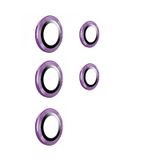 Forzacase Samsung Galaxy S24 Ultra ile uyumlu Kamera Camı Lens Koruyucu Halka Seti - FC381 (Mor)