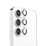 Forzacase Samsung Galaxy S25 Plus ile uyumlu Kamera Camı Lens Koruyucu Halka Seti - FC381 (Gümüş)