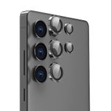 Forzacase Samsung Galaxy S25 Ultra ile uyumlu Kamera Camı Lens Koruyucu Halka Seti - FC381 (Siyah)