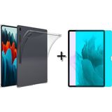 Forzacase Samsung Galaxy Tab S8 X700 11’’ Anti Shock Silikon Kılıf + Nano Ekran Koruma Filmi - FC014 - Şeffaf