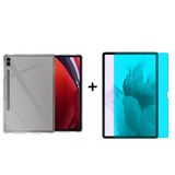 Forzacase Samsung Galaxy Tab S8 X700 11’’ için Silikon Kılıf + Nano Esnek Ekran Koruyucu Film FC013