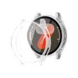 Forzacase Samsung Galaxy Watch 7 44mm ile uyumlu Önü Kapalı Ekran Korumalı Silikon Kılıf - FC010 (Şeffaf)
