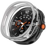 Forzacase Samsung Galaxy Watch 8 Classic 46mm ile uyumlu Önü Açık Silikon Kılıf - FC764 (Gümüş)