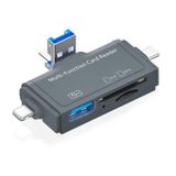 Forzacase Type-C, Lightning, Micro USB uyumlu USB 3.0 OTG SD Kart Okuyucu Çevirici Adaptör - FC1159