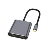 Forzacase Type-C to Çift HDMI 4K Ultra HD Çevirici Adaptör Çift Ekran Dönüştürücü - FC485