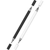 Forzacase Universal Telefon Tablet iPad 2in1 Disk Uçlu Stylus Pen Dokunmatik Kalem - FC470 (Siyah)