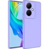 Forzacase Vivo V29 Lite 5G uyumlu Liquid Serisi İçi Kadife Lansman Silikon Kılıf (Lila)