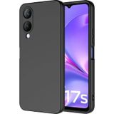 Forzacase Vivo Y17s İle Uyumlu Liquid Serisi İçi Kadife Lansman Silikon Kılıf Siyah