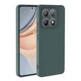 Forzacase Xiaomi 14T ile uyumlu Liquid Serisi İçi Kadife Lansman Silikon Kılıf (Yeşil)