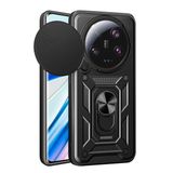 Forzacase Xiaomi Mi 13 Ultra ile uyumlu Ares Serisi Yüzük Standlı Kamera Korumalı Sürgülü Sert Kılıf