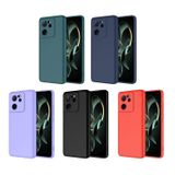 Forzacase Xiaomi Mi 13T ile uyumlu Liquid Serisi İçi Kadife Lansman Silikon Kılıf (Kırmızı)