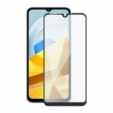 Forzacase Xiaomi Poco C40 ile uyumlu Çerçeveli Tam Kaplayan Temperli Ekran Koruyucu - FC003