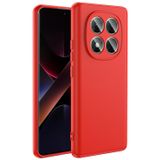 Forzacase Xiaomi Poco X7 ile uyumlu Liquid Serisi İçi Kadife Lansman Silikon Kılıf (Kırmızı)