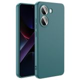 Forzacase Xiaomi Poco X7 Pro ile uyumlu Liquid Serisi İçi Kadife Lansman Silikon Kılıf (Yeşil)
