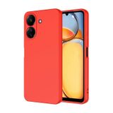 Forzacase Xiaomi Redmi 13C ile uyumlu Liquid Serisi İçi Kadife Lansman Silikon Kılıf (Kırmızı)