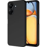 Forzacase Xiaomi Redmi 13C ile uyumlu Liquid Serisi İçi Kadife Lansman Silikon Kılıf (Siyah)