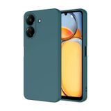 Forzacase Xiaomi Redmi 13C ile uyumlu Liquid Serisi İçi Kadife Lansman Silikon Kılıf (Yeşil)
