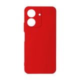Forzacase Xiaomi Redmi 13c uyumlu Maxim Serisi Mat Silikon Kılıf (Kırmızı)