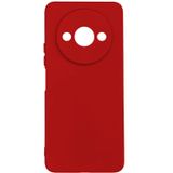 Forzacase Xiaomi Redmi A3 4G 2024 ile uyumlu Maxim Serisi Mat Silikon Kılıf (Kırmızı)