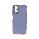 Forzacase Xiaomi Redmi Note 11 Global uyumlu Luxury Serisi Altın Çerçeveli Silikon Kılıf