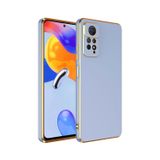Forzacase Xiaomi Redmi Note 12 Pro 4G uyumlu Luxury Serisi Altın Çerçeveli Silikon Kılıf