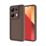Forzacase Xiaomi Redmi Note 13 Pro 4G uyumlu Flex Serisi Kamera Korumalı Darbeye Dayanıklı Silikon Kılıf (Kahverengi)