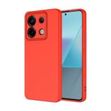 Forzacase Xiaomi Redmi Note 13 Pro 5G ile uyumlu Liquid Serisi İçi Kadife Lansman Silikon Kılıf (Kırmızı)