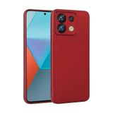Forzacase Xiaomi Redmi Note 13 Pro 5G ile uyumlu Maxim Serisi Mat Silikon Kılıf (Kırmızı)