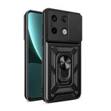 Forzacase Xiaomi Redmi Note 13 Pro 5G uyumlu Ares Yüzük Standlı Kamera Korumalı Sürgülü Sert Kılıf