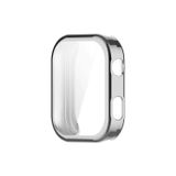 Forzacase Xiaomi Redmi Watch 6 ile uyumlu Önü Kapalı Ekran Korumalı Silikon Kılıf - FC010 (Gümüş)