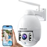 Foscam Sd4 2k 4mp Qhd Çift Bantlı Wifi Ptz Ip Dış Mekan Güvenlik Kamerası IP66 – 2.4g/5g - Beyaz