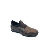 Fosco 8580 553 636 Hakiki Deri Casual Kahverengi Kauçuk Taban Erkek Kışlık Ayakkabı