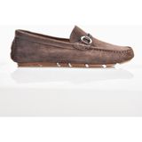 Fosco 8723 Erkek Yazlık Hakiki Deri Loafer Ayakkabı - Kahverengi Süet