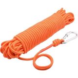 Fosforlu 6 mm Turuncu Halat - Mıknatıs Balıkçılığı Halatı - 25 Metre - Karabina Kancalı Set - 2006
