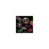 Fosforlu Çubuk - 100 Parça ( 50 Çubuk 50 Bağlama Aparatı)Neon Bileklik - Işıklı Eğlence Bilekliği
