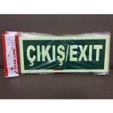 Fosforlu Fotolümen Çıkış / Exıt İkaz Levhası (2 Adet)
