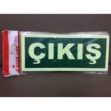 Fosforlu Fotolümen Çıkış İkaz Levhası (2 Adet)