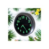 Fosforlu Gece Parlayan Metal Duvar Saati Çap 20 Cm Küçük Saat