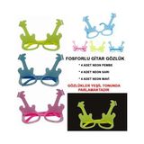 Fosforlu Gitar Glow Parti Gözlüğü 12 adet
