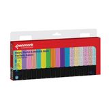 Fosforlu Kalem 18 li Karışık Renk 6 Neon+6 Pastel+6 Simli